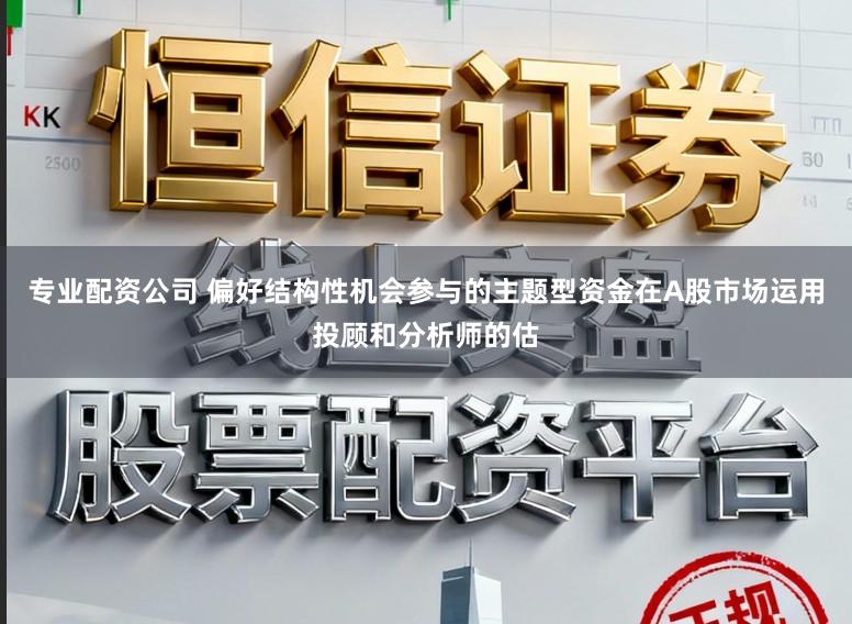 专业配资公司 偏好结构性机会参与的主题型资金在A股市场运用投顾和分析师的估