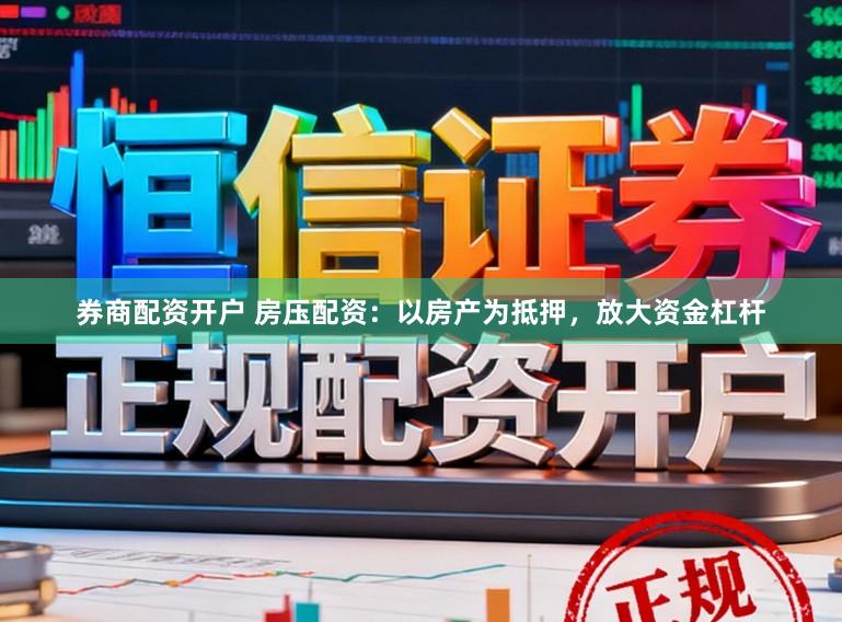券商配资开户 房压配资：以房产为抵押，放大资金杠杆